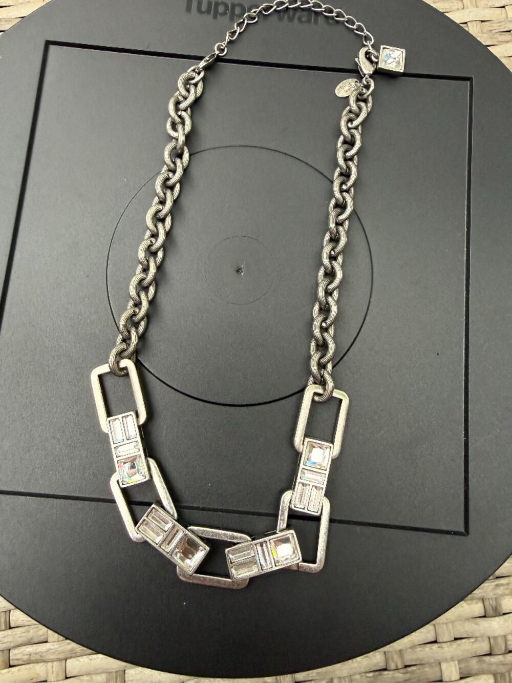 Lia Sophia Kiam Family Quadratic Necklace 16-19"